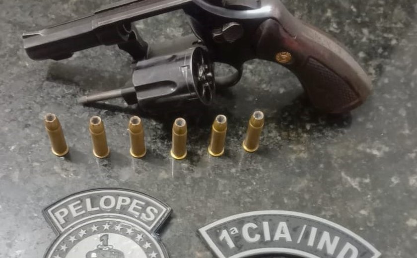 PM apreende menor de idade portando arma de fogo em Campo Alegre