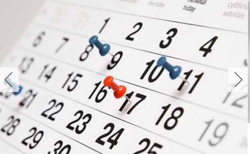 Governo de Alagoas divulga calendário de feriados previstos para 2019