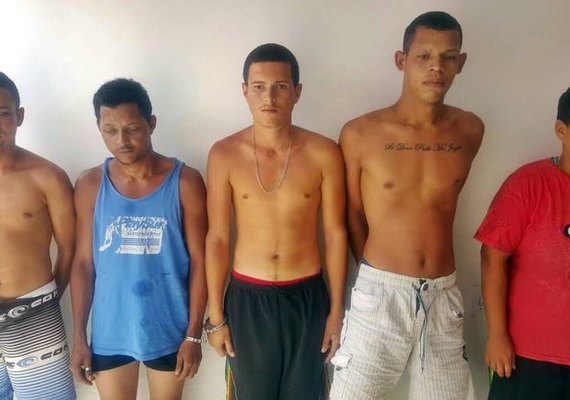 Polícia prende cinco suspeitos de homicídios em Teotônio Vilela