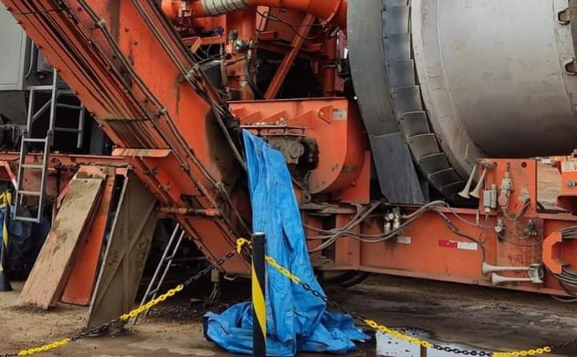 Alagoano de 36 anos morre ao cair em máquina de moer massa asfáltica  no Mato Grosso do Sul