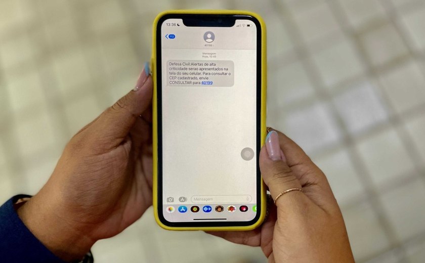 Defesa Civil reforça importância do cadastro em sistema de alertas por SMS