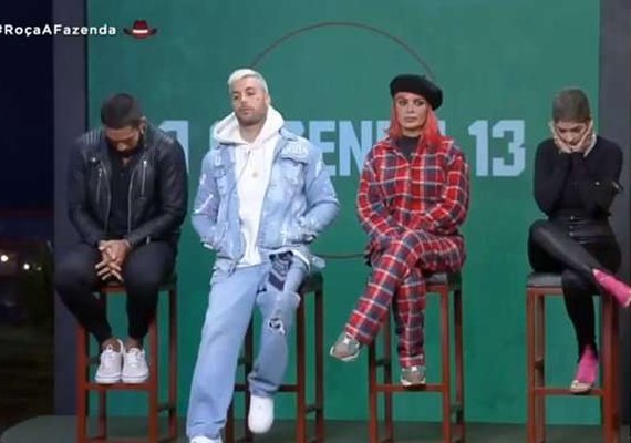 'A Fazenda 13': Bil, Gui Araújo, Valentina e Lary Bottino são indicados à roça