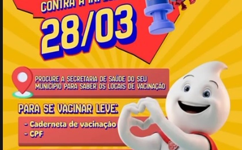 Alagoas promove Dia D de vacinação contra a Influenza neste sábado (28)