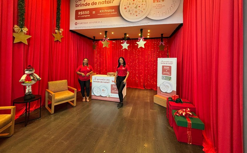 Clientes do Partage Arapiraca ganham brinde especial na nova campanha de Natal