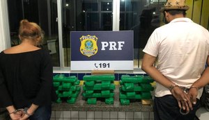 Polícia Rodoviária Federal apreende 30 kg de maconha e prende casal em São Sebastião