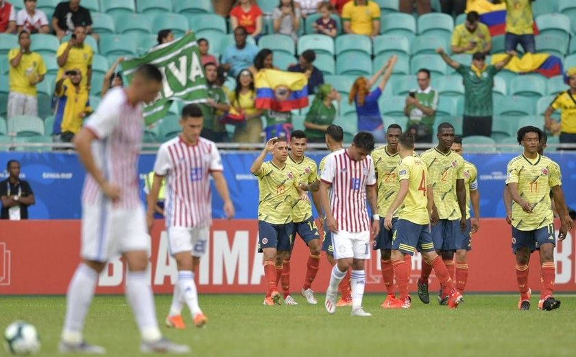 Com gol de Cuellar, Colômbia vence e deixa Paraguai em risco