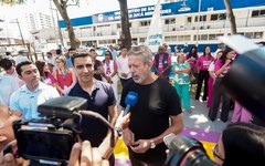 Entrega das obras de requalificação da Praça da Maravilha e do II Centro de Saúde Diógenes Jucá Bernardes, no bairro do Poço, em Maceió