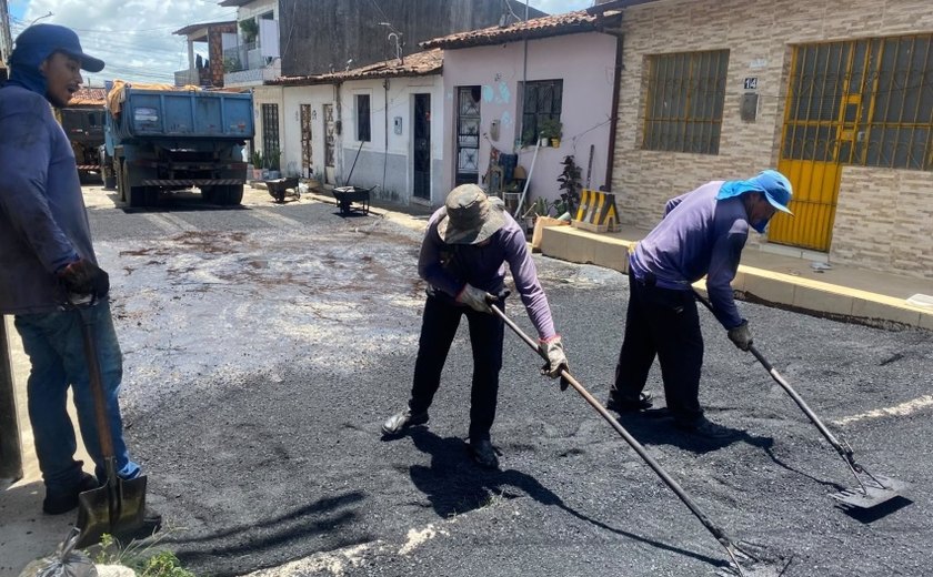 Infraestrutura reforça recuperação de vias na parte alta de Maceió