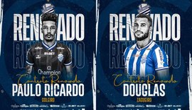 CSA anuncia renovação com o goleiro Paulo Ricardo e o zagueiro Douglas