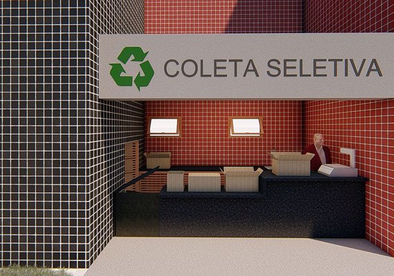 Coleta Seletiva do TJ/AL segue funcionando durante construção do novo posto