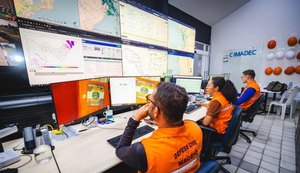 Tecnologia e monitoramento 24 horas reforçam prevenção da Defesa Civil de Maceió