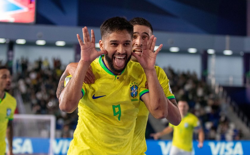 Brasil vence Marrocos e é semifinalista da Copa do Mundo de Futsal