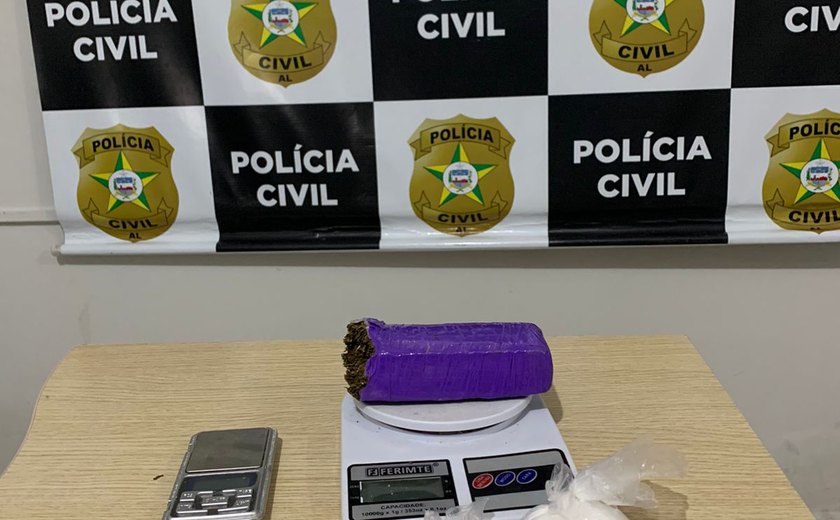 Polícia prende jovem por tráfico de drogas em Rio Largo