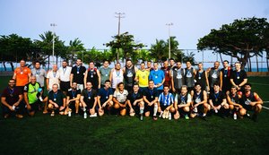 Seminfra e Iplam realizam jogo de futebol em homenagem ao Dia dos Pais na Areninha Pajuçara