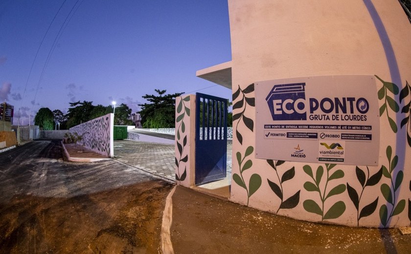 Ecopontos de Maceió fecharão no próximo domingo (25) em virtude do segundo turno das eleições