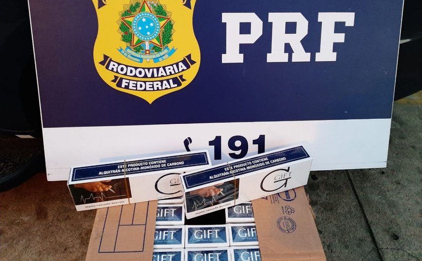 PRF prende homem por contrabando de cigarros na BR- 101, em Alagoas