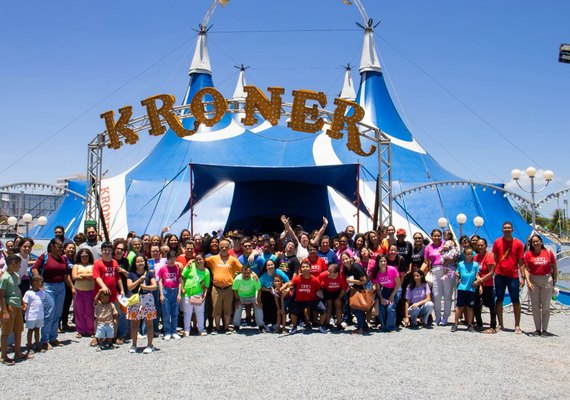 Internacional Circo Kroner promove Espetáculo da Inclusão em Maceió e emociona crianças e adolescentes