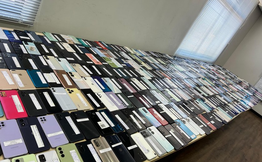 Mais de mil celulares roubados já foram devolvidos às vítimas em Alagoas