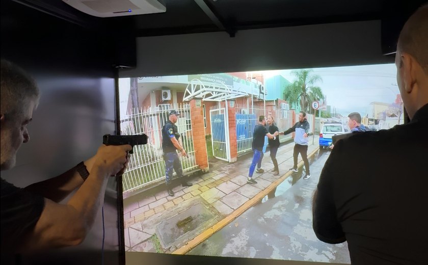 SSP leva Estande de Tiro Virtual às forças de segurança no interior de Alagoas