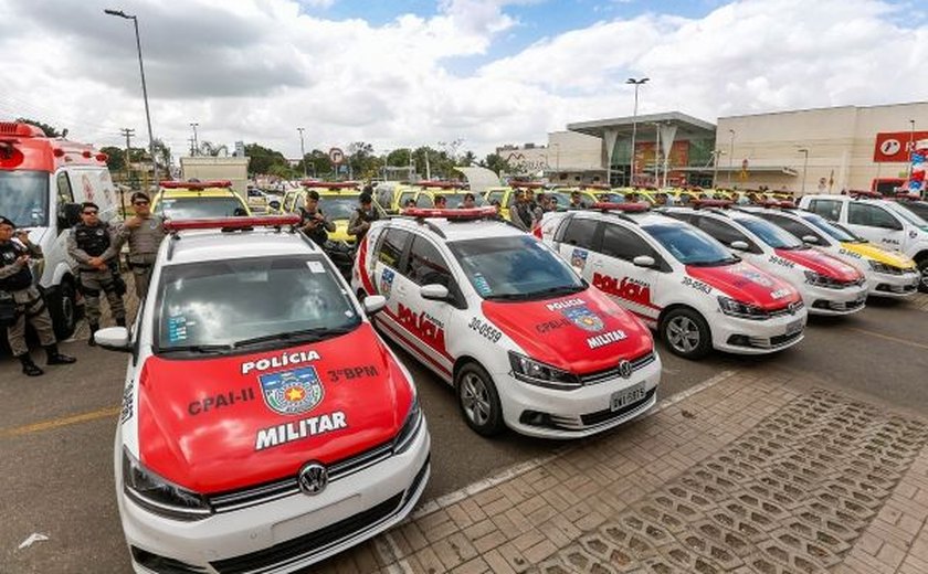 Segurança Pública recebe novas viaturas, armas e munições do governo do estado