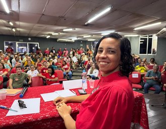 Coração Petista mobilizou militância e se destacou durante debate do PT no Sindicato dos Bancários