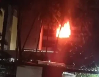 Gestante de seis meses é socorrida após incêndio em apartamento na Ponta Verde