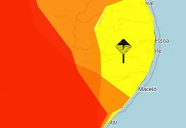 Domingo terá chuva e cidades de Alagoas seguem em alerta meteorológico