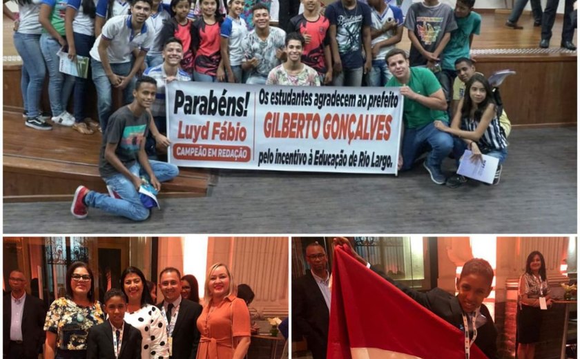 Educação de  Rio Largo/AL comemora conquista de alunos alcançadas em SP e AL