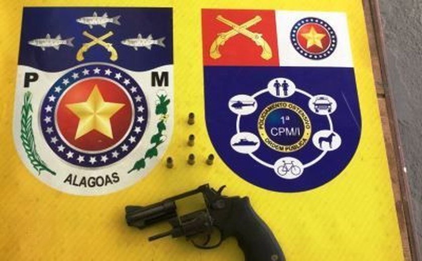 GPM de Roteiro detém jovem com arma de fogo em São Miguel dos Campos