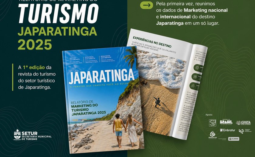 Lançada a 1ª Revista de Turismo de Japaratinga