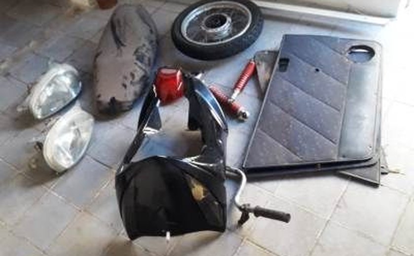 PM prende suspeito de furtar peças de motocicleta em São Miguel dos Campos