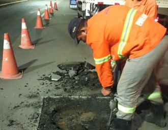 Operação Tampa Bueiro beneficia 101 vias em seis meses de atuação