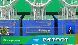 Aposta de Marechal Deodoro acerta a quina da Mega-Sena e leva quase R$ 28 mil