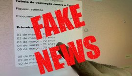 Cronograma de vacinação divulgado em grupos de WhatsApp é falso, alerta prefeitura