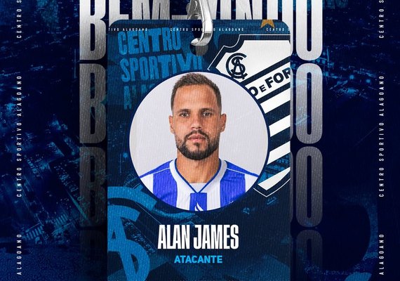 CSA contrata o atacante Alan James, ex-CSE e CRB, de 28 anos
