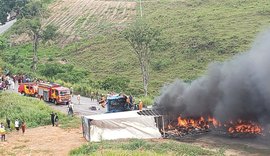 Departamento Estadual de Aviação é acionado para resgatar vítimas de acidente na BR-101, em Joaquim Gomes