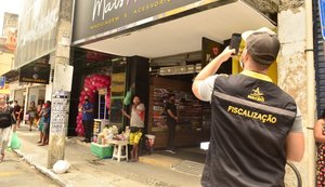 Lojas no calçadão do Centro são notificadas para a regularização de fachadas