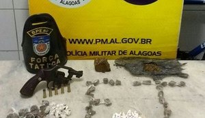 Batalhão Escolar prende dupla armada e com drogas no Tabuleiro dos Martins