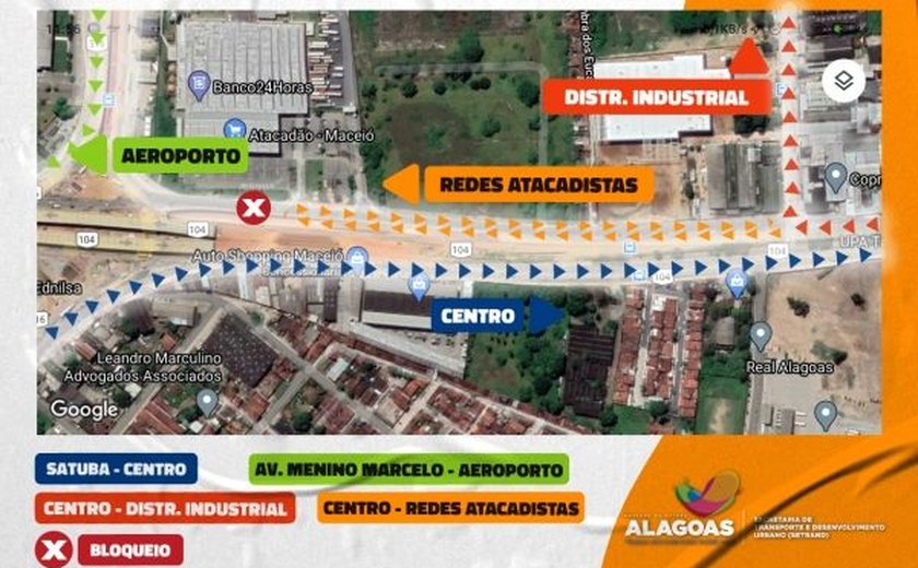 Trânsito nas imediações do Viaduto da PRF sofrerá alterações a partir desta quarta (6)