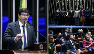 Ministro participa de sessão no Senado alusiva ao aniversário de Brasília (DF)