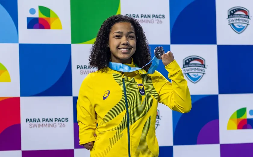 Parapan-Pacífico: nadadora Alessandra quebra recorde mundial