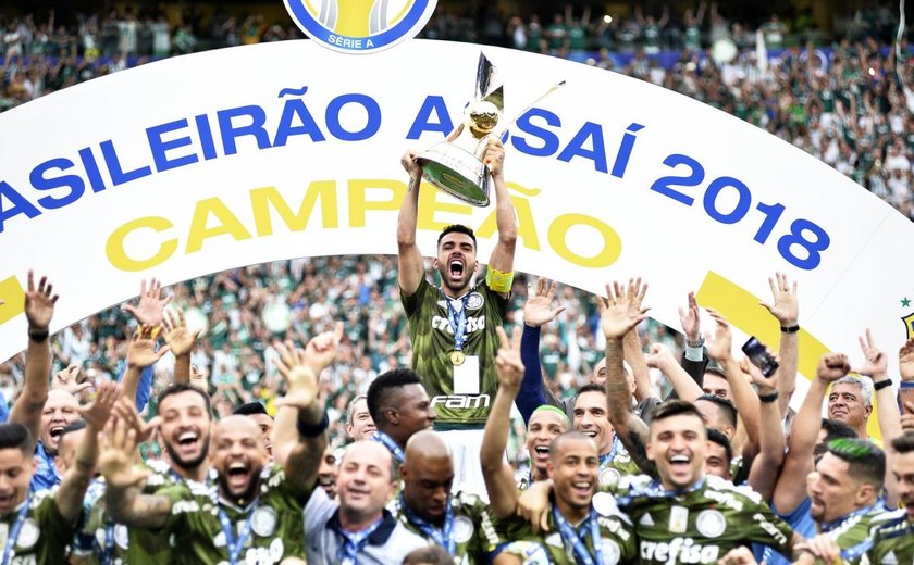No Ranking Nacional de Clubes da CBF, Palmeiras lidera, CRB é 32º e CSA, o 45º