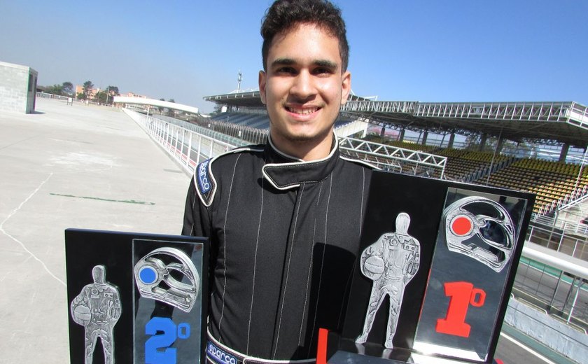 Jovem piloto alagoano faz história em Interlagos com vitória na Fórmula Vee Júnior