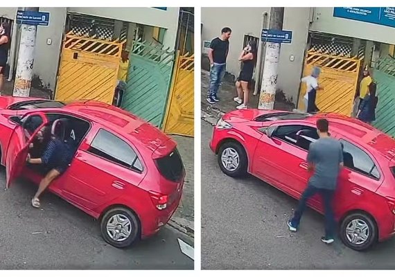Mãe se desespera após homem roubar carro com bebê de 2 meses dentro