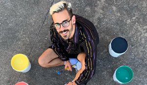 Artista alagoano realiza intervenção artística em parceria com Fábrica Ibratin