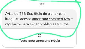 TRE/AL alerta para uma tentativa de golpe em mensagens via SMS