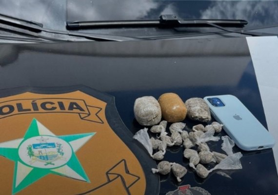 Oplit prende em flagrante suspeito com droga no Vergel do Lago