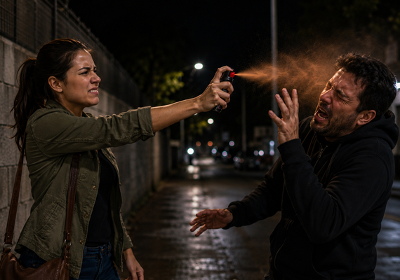 Spray de pimenta e Krav Maga na defesa pessoal feminina