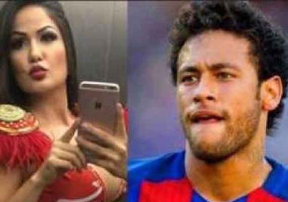Neymar troca mensagem com modelo Kariny Rodrigues e faz elogio: 'Gata'