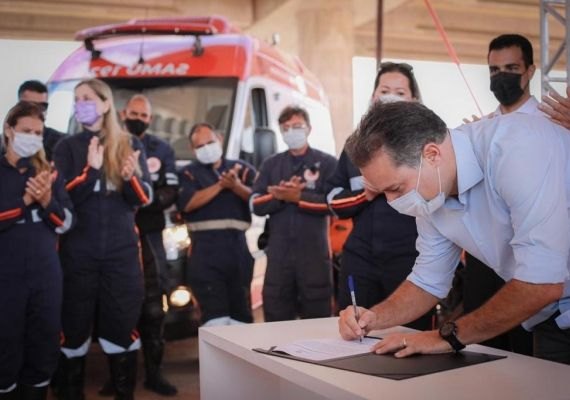 Governador assina ordem de serviço para construção de Base Descentralizada